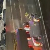 Video: plan candado con halcón de la Policía y persecución en Autopista Norte para atrapar ladrones