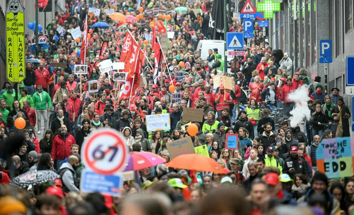 Bélgica: los sindicatos se movilizan para una huelga de tres días contra las medidas de austeridad