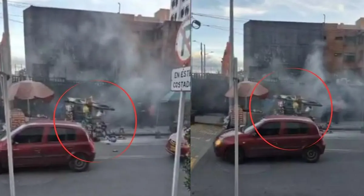 Explosión frente a la clínica Los Nogales (Bogotá): fue por una pipeta de gas