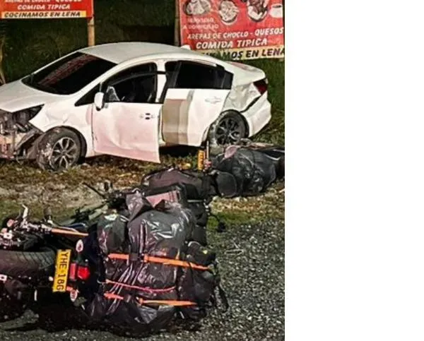 Tres policías sufrieron accidente de tránsito en la vía Armenia - Pereira: venían de hacer curso de ascenso 