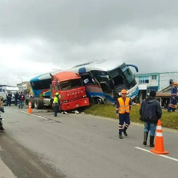 Accidente en Vía Bogotá-Tunja