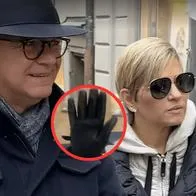 Quién es el hombre que aparece en Suecia junto a Verónica Alcocer; intentó tapar la cámara cuando periodistas grababan a la primera dama. 