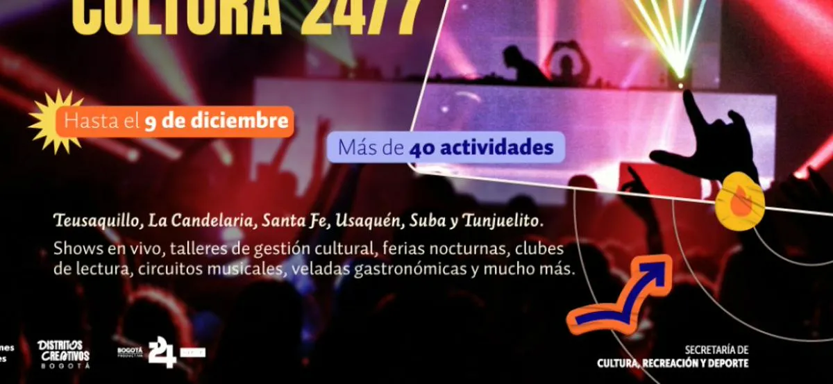 Bogotá 24/7: teatro, recorridos nocturnos y música en seis localidades ¡No te lo pierdas!