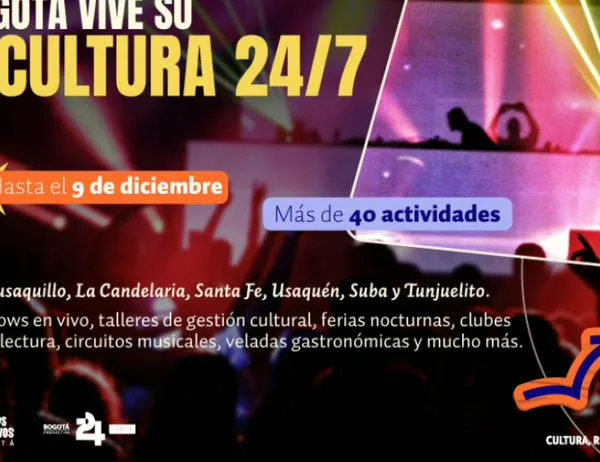 Bogotá 24/7: teatro, recorridos nocturnos y música en seis localidades ¡No te lo pierdas! 
