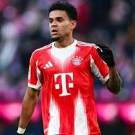 Foto de Luis Díaz, en nota de qué hizo Luis Díaz en Bayern Múnich vs Arsenal en Champions, en medio de sanción