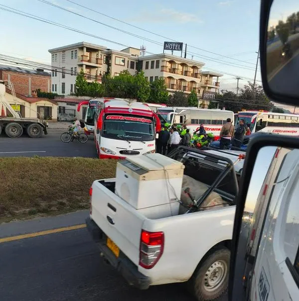Bloqueo Vía Tocancipá-Bogotá