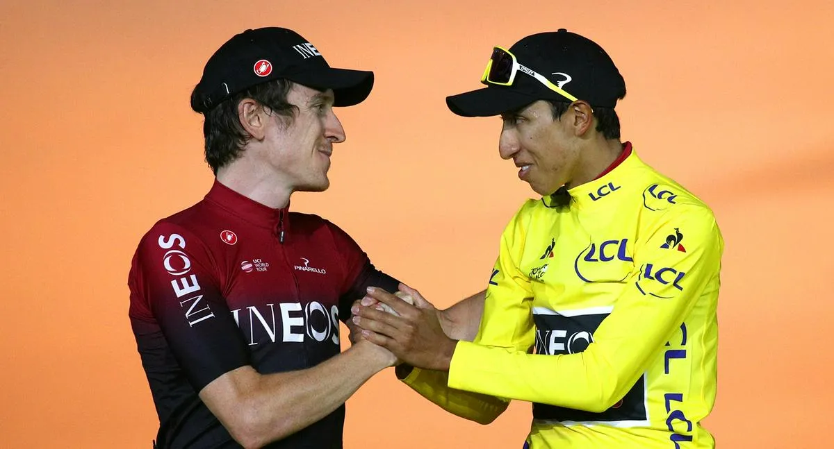 Geraint Thomas y Egan Bernal