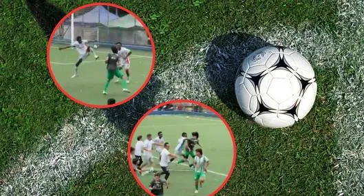 Pelea en torneo sub-13 de Antioquia: jugadores de Nacional e Instituto: video