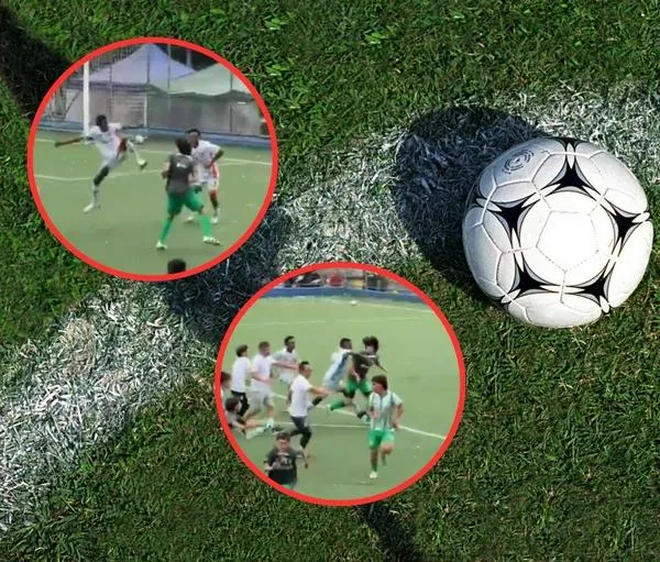 Pelea en torneo sub-13 de Antioquia: jugadores de Nacional e Instituto: video