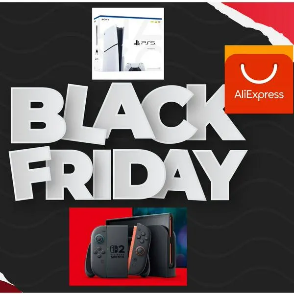 Black Friday 2025 Colombia en AliExpress: Nintendo Switch, Play 5 y más, baratos