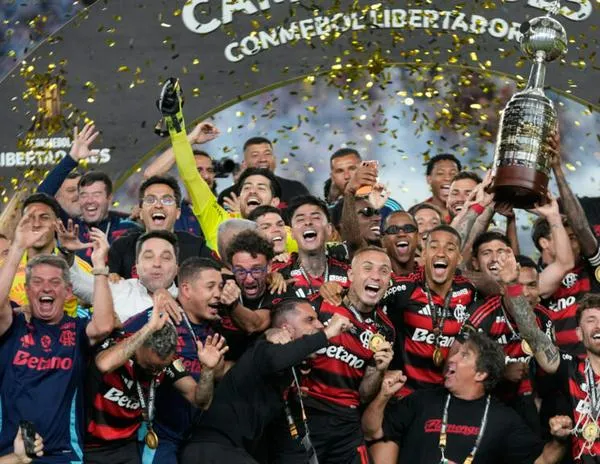 Flamengo derrota a Palmeiras en una final brasileña y consigue su cuarta Copa Libertadores