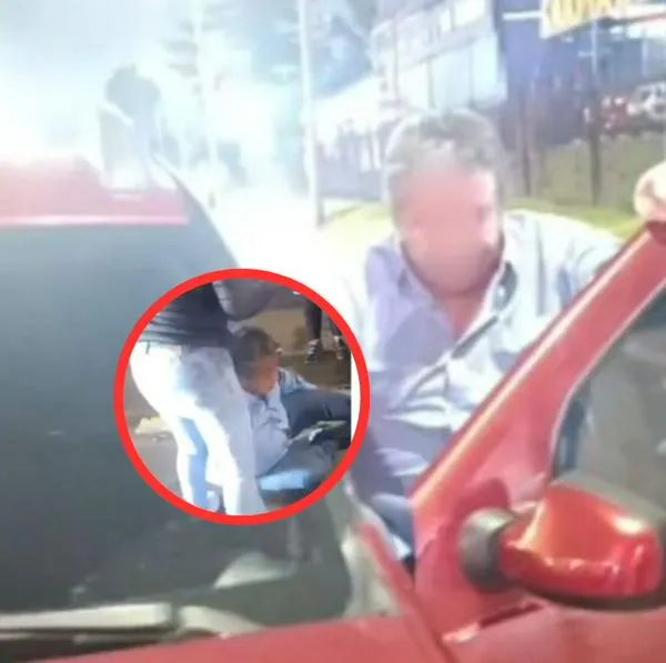 Conductor borracho en Bogotá embistió a una moto y casi causa tragedia; ya lo identificaron. Pasajera evitó que lo lincharan. 