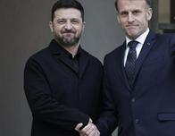 Macron recibe a Zelenski para lograr una "paz justa y duradera" en Ucrania