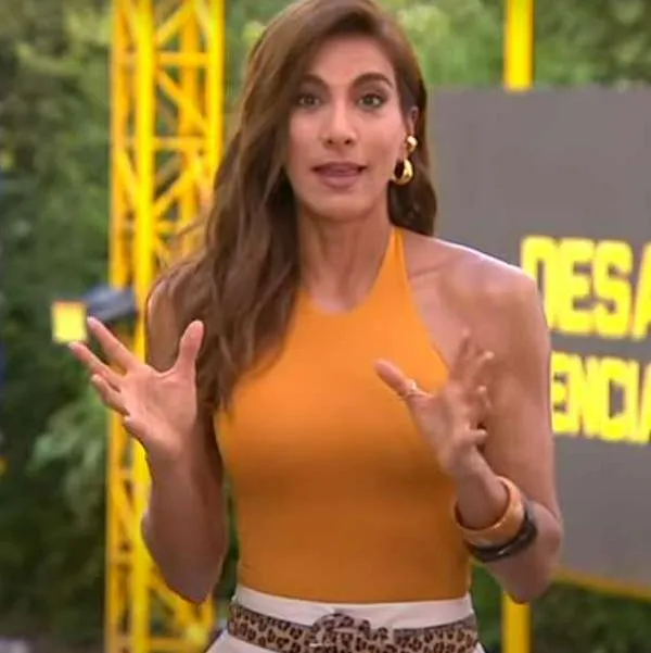 Foto de Andrea Serna, en nota de quién es embarazada en Desafío, en duda a mujer y aviso de respuesta en Caracol