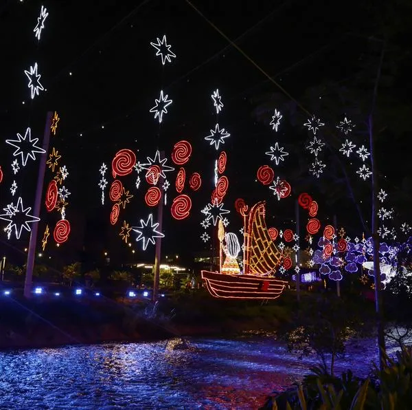 Luces navideñas en Colombia