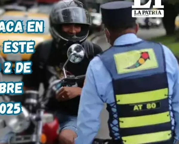 Pico y placa en Pereira (Risaralda) este martes, 2 de diciembre del 2025