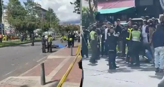 Intento de robo en Usaquén, en el norte de Bogotá, es un estudiante de 29 años al que le pretendían robar el celular y recibió dos disparos.