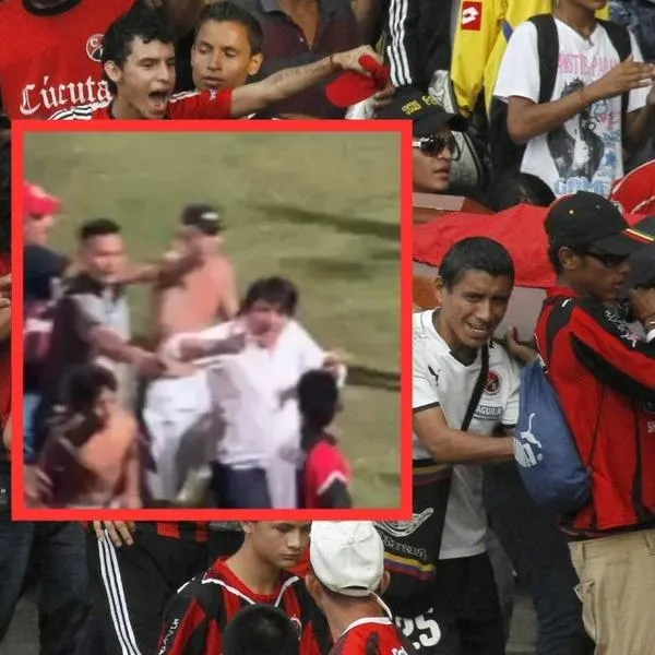 Hinchas del Cúcuta sacaron corriendo al presidente de su equipo