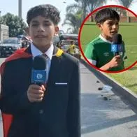 Pol Deportes, niño narrador peruano, apareció con camiseta de equipo colombiano