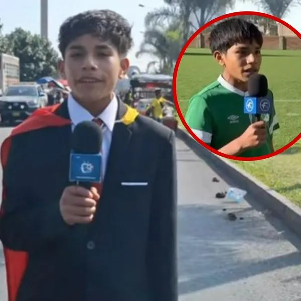 Pol Deportes, niño narrador peruano, apareció con camiseta de equipo colombiano