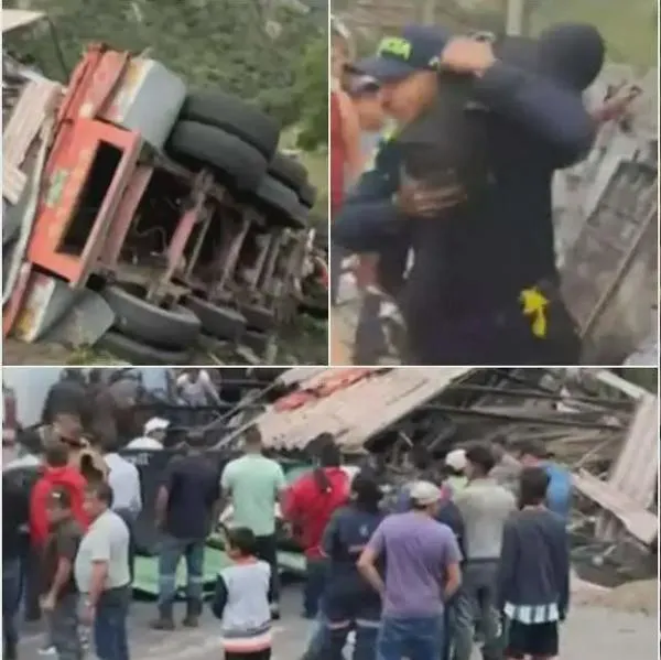 Policía arriesgó su vida para rescatar a bebé de 2 años en Boyacá: cómo fue