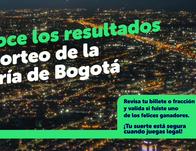 Consulta los resultados del último sorteo Lotería de Bogotá del 4 de diciembre 