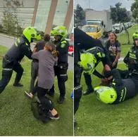 Bogotá: mujer denuncia que limpiavidrios venezolanos le rompieron vidrio, video