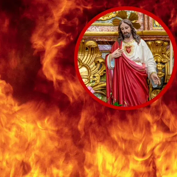 Incendio en Santa Marta: cuadro intacto del Sagrado Corazón