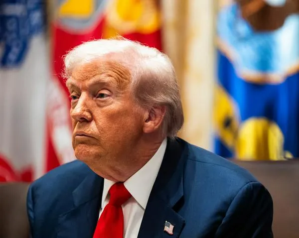 WASHINGTON, DC  October 14: US President Donald Trump during a meeting with President of Argentina Javier Milei in the Cabinet Room of the White House on Tuesday October 14, 2025. (Photo by Demetrius Freeman/The Washington Post via Getty Images)