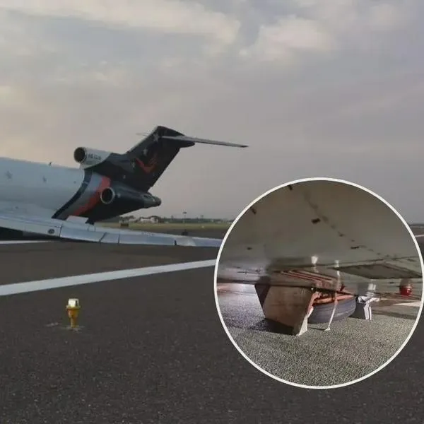 Qué pasó en el aeropuerto de Barranquilla: imágenes del avión que paralizó pista