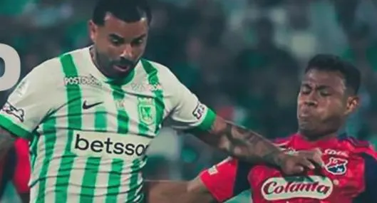 Partido de Atlético Nacional contra Independiente Medellín, en la final de la Copa Betplay