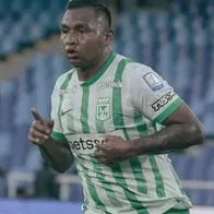 Alfredo Morelos, delantero de Atlético Nacional, en un partido de la Liga BetPlay II-2025
