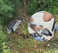 Joven que salió ileso fue quien avisó sobre tragedia de bus en Antioquia: “Todos estaban durmiendo”