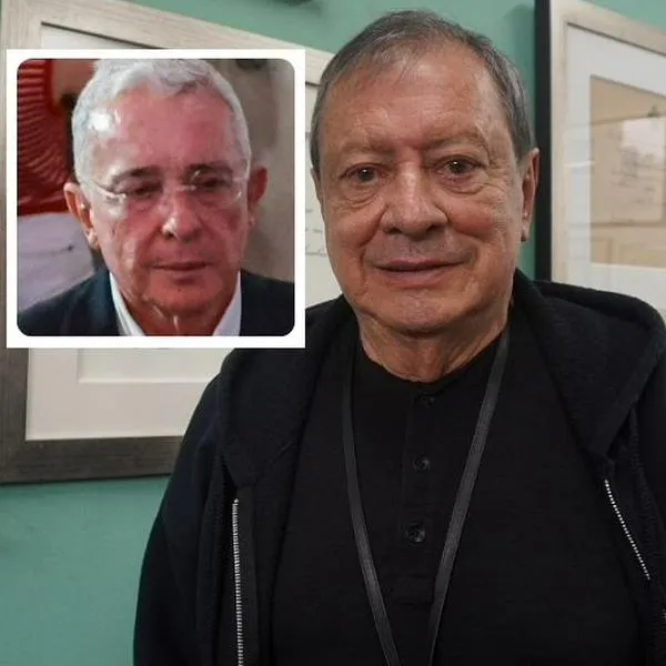 Fotos de Mario Hernández y Álvaro Uribe, en nota de que Mario Hernández le apunta al Senado y le pidió a Álvaro Uribe meterlo en partido