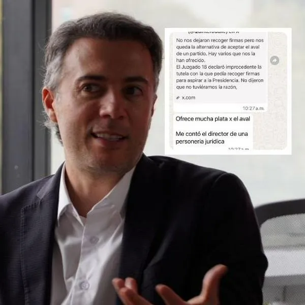 Cuánto habría pagado Daniel Quintero por aval de candidato, según chat personal