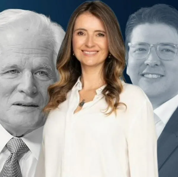 Paloma Valencia, Miguel Uribe Turbay y Miguel Uribe Londoño