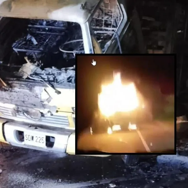[Video] Quemaron vehículo de carga en la vía Panamericana entre Popayán y Cali