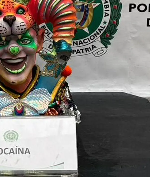 Oculta en una escultura: incautan más de 3 kilos de cocaína enviados de Bogotá a España