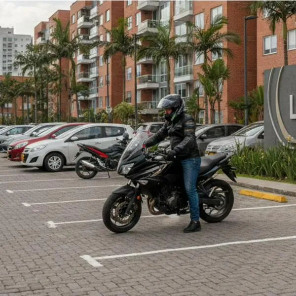 Dónde parquear moto en conjunto residencial Colombia: hay multa si se hace mal