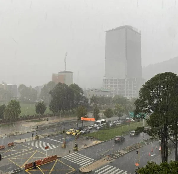 Imagen de lluvias en Bogotá
