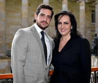 María Fernanda Cabal y Juan José Lafaurie Cabal, su hijo.