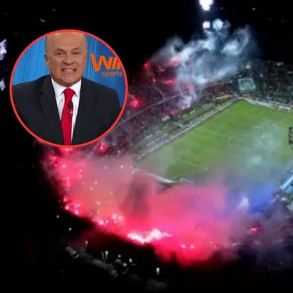 Carlos Antonio Vélez, quien se disgustó por la salida con pólvora en el Medellín vs. Nacional, final de la Copa Betplay