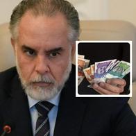 Fotos de Armando Benedetti y dinero colombiano, en nota de cómo queda salario mínimo de Colombia en 2026, si Armando Benedetti acierta dato
