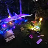 Planes para ver luces en Bogotá: Lumina Fest parque el chicó