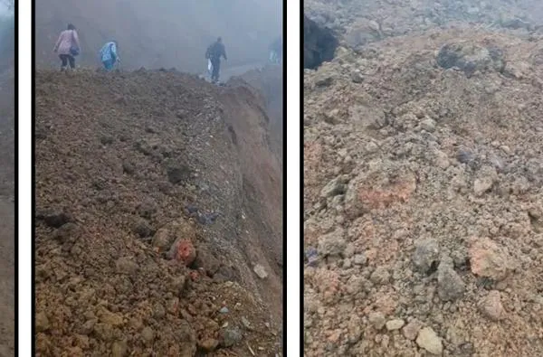 Norte de Caldas: un derrumbe tapó un punto crítico de una vía en la mañana de este viernes