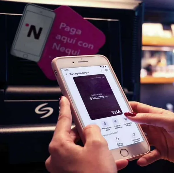 Aplicación de Nequi, la cual estuvo caída, por lo que el neobanco anunció un regalo como compensación