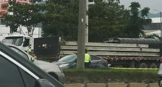 Motociclista murió en grave accidente norte de Bogotá: tuvo fuerte choque