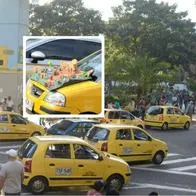 Taxista con pesebre en Colombia, en video, y qué afirmó un creador de contenido