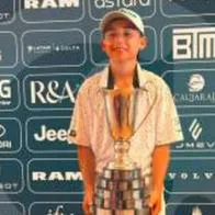 Tomás Lozano, el niño prodigio del golf colombiano que conquistó el Nacional Infantil