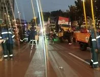 Protesta en Bogotá hoy: trancón en la calle 100, av 68 y Autopista Norte